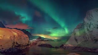 Aurora Borealis Timelapse in 4K  Lofoten  Northern Lights in Norway [upl. by Lamraj]