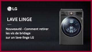 Comment retirer les vis de bridage sur un lavelinge LG [upl. by Sadoc609]