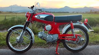 Part 2  Honda cs90 all new restoration [upl. by Nolasba]