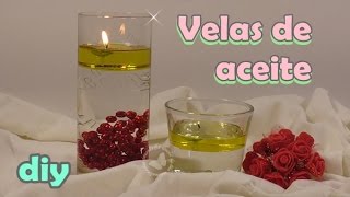 Cómo hacer velas de aceite y agua [upl. by Bobine]