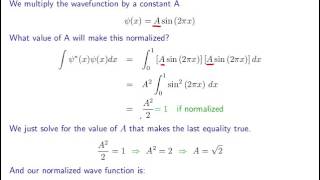 How to Normalize a Wave function in Quantum Mechanics [upl. by Nahtannoj]