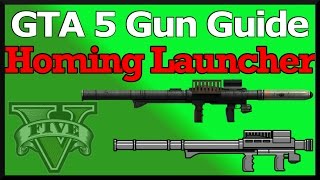 GTA 5 Homing Launcher Gun Guide Review Stats amp Unlock [upl. by Anelis]