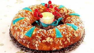 Roscón de reyes tradicional  Tierno y jugoso de un día para otro [upl. by Merow]