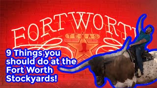 9 Things you should do at the Fort Worth stockyards [upl. by Moria208]