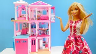 Abriendo Nuevos Juguetes de Barbie  Accesorios Barbie Nadadora Dreamhouse Adventures [upl. by Yrrek]