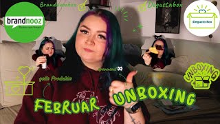 Februar Unboxing  Brandnoozbox Degustabox amp Pinkbox  YooNessa [upl. by Loutitia]