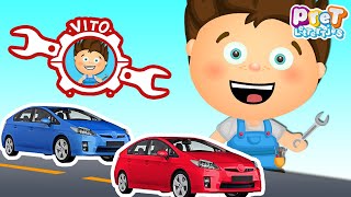 Kleuren Leren Nederlands met Autos  Nederlandse Kinderfilmpjes peuters [upl. by Neibart953]