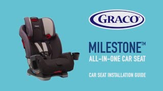 GRACO Milestone car seat installation guide [upl. by Burnley]