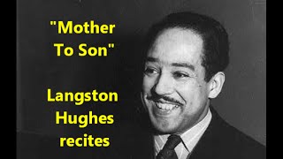 quotMother to Sonquot Langston Hughes recites famous Harlem Renaissance poem [upl. by Petulia452]