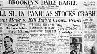 24th October 1929 Wall Street Crash begins on Black Thursday [upl. by Naitirb]