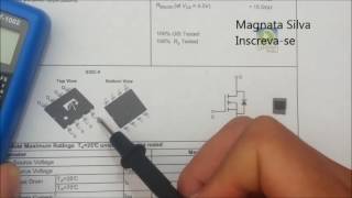 Como Testar Mosfet de 8 Pinos [upl. by Euqenimod]