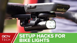 Bike Light Set Up Hacks  How To Mount Bicycle Lights [upl. by Tamara366]