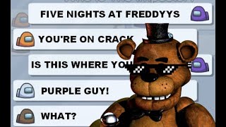 FNAF 1 SONG LYRICS PRANK IN AMONG US [upl. by Airtemed723]