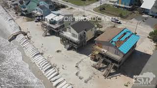 9182018 North Topsail Beach NC Drone video homes damaged docks missing after Hurricane Florence [upl. by Traggat]