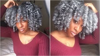 I Dyed My Natural Hair White Using Hair Paint Wax [upl. by Drawe]