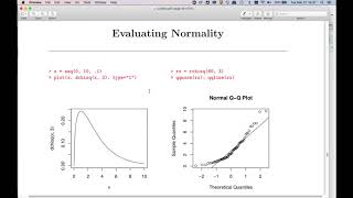 Generating and interpreting QQ normal plots in R [upl. by Nosmas]