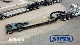 Aspen 16 Tire Lowboy Trailer  Expando Lowboy [upl. by Searle]