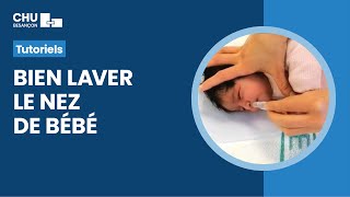 Comment laver le nez de son bébé [upl. by Ahsenet]