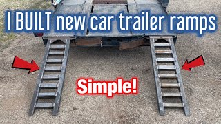 Car Trailer Ramp buildfabrication DIY [upl. by Copeland935]