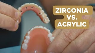 Zirconia vs Acrylic Material  New Teeth Now [upl. by Tab]