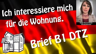 Brief B1 DTZ Ich interessiere mich für die Wohnung [upl. by Castro541]