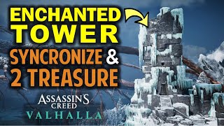 Enchanted Tower How to Synchronize amp Get 2 Ymirs Blood Stone Treasure  AC Valhalla Wealth Guide [upl. by Deibel]