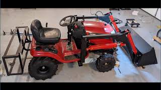 DIY Frontend Loader for Garden Tractor Build [upl. by Zeena]