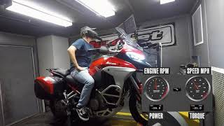 2021 Ducati Multistrada V4 S Dyno Test [upl. by Schalles]