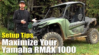 Yamaha Wolverine RMAX 1000 RSpec XTR and LE Setup Tips to Maximize Performance [upl. by Anson786]