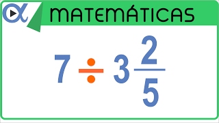 ➗ DIVISIÓN de FRACCIONES MIXTAS con números ENTEROS [upl. by Lexie]