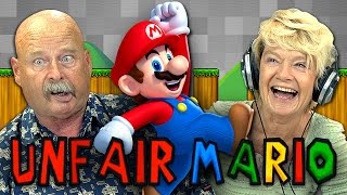 UNFAIR MARIO Elders React Gaming [upl. by Walston794]