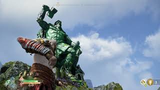 God of War Destroy Thor Statue [upl. by Virnelli]