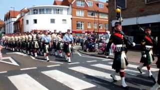 Argyll and Sutherland Highlanders March through Canterbury [upl. by Hnil]