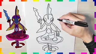 Gigantamax Inteleon  How to drawing [upl. by Hamlet]