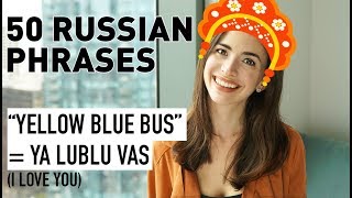 50 COMMON PHRASES IN RUSSIAN BASIC RUSSIAN [upl. by Ahsekad]