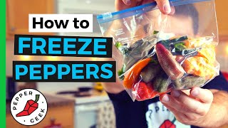 How To Freeze Peppers The Right Way  Pepper Geek [upl. by Rastus]