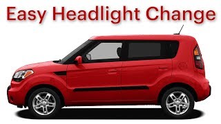 Kia Soul  headlight Change  Quick amp Easy [upl. by Cardie]