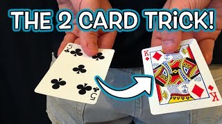 Insane 2 Card Magic Trick Revealed  EASY DIY Gimmick [upl. by Haelem]