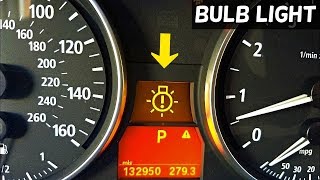 BMW BULB WARNING LIGHT E90 E91 E92 HOW TO KNOW WHICH BULB IS BAD [upl. by Brendon]