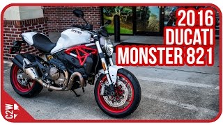 2016 Ducati Monster 821  First Ride [upl. by Sinnaoi]