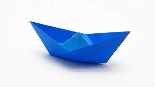 ORIGAMI BOAT Traditional model [upl. by Allerie]