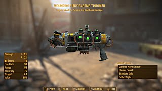 Fallout 4  Amazing Legendary Weapon  Wounding Plasma Thrower [upl. by Iden]