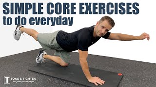 EVERYDAY 5 Simple Home Exercises To Strengthen Your Core [upl. by Candless]