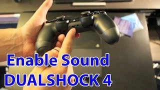 How To Enable Sound On The PS4 Controller And Use Headphones  PlayStation 4 Tips [upl. by Anelak]