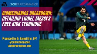 Lionel Messis free kick technique Detailed biomechanics amp sports science breakdown [upl. by Eikcaj]