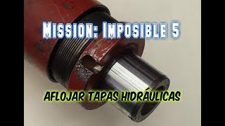 5 Técnicas  Como aflojar tapas hidráulicas imposibles en los cilindros [upl. by Nainatrad]