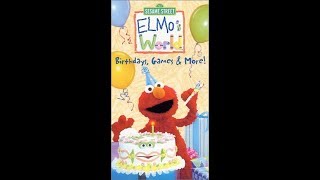 Elmos World Birthdays Games amp More 2001 VHS Full Screen [upl. by Nedyrb]