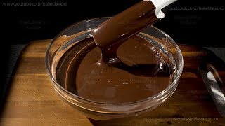 EASY Semi Sweet Chocolate Ganache Recipe [upl. by Limak760]