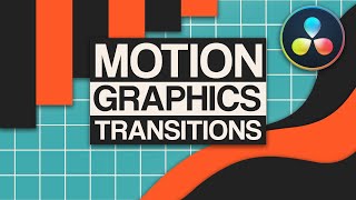 The ULTIMATE Motion Graphics Transitions for Davinci Resolve [upl. by Monroy951]