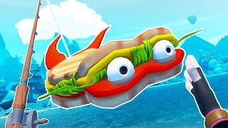 Eating the SANDWICH FISH  Crazy Fishing Gameplay  VR HTC Vive Pro [upl. by Bortz]